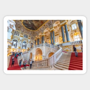 Hermitage Russian state museum in Saint Petersburg, Russia Sticker